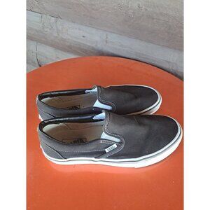 VANS Classic Slip-on Black Canvas Unisex Shoes Sneakers WOMEN'S SZ 9.5 Mens 8